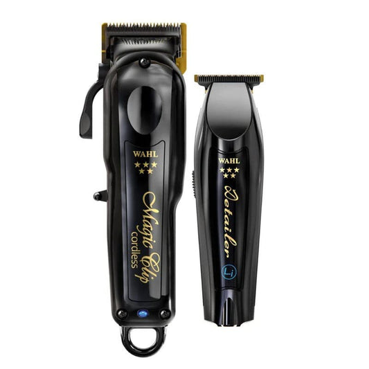Wahl 5‑Star Cordless Barber Combo – Magic Clip & Detailer Li (Black)