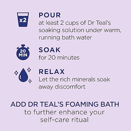 Dr Teal's Pure Epsom Salt Soaking Solution Lavender 1.36kg