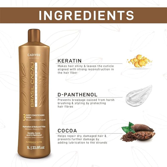 Brasil Cacau Deep Conditioning Mask Step 3 1L