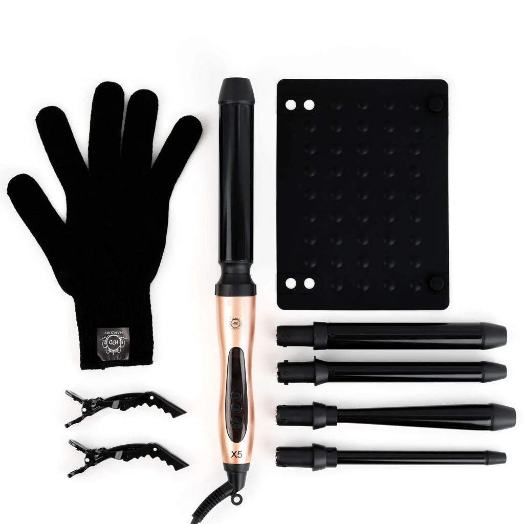 H2D X5 Professional Curling Wand Rose Gold