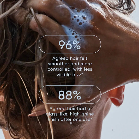 Glass hair treatment masque by NAK Signature delivering liquid shine, smooth texture and luminous healthy-looking hair
