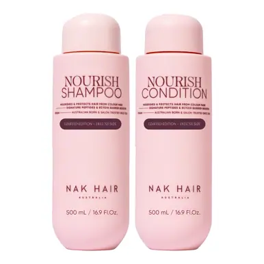 NAK Nourish Shampoo & Conditioner 500ml Limited Edition Duo Pack