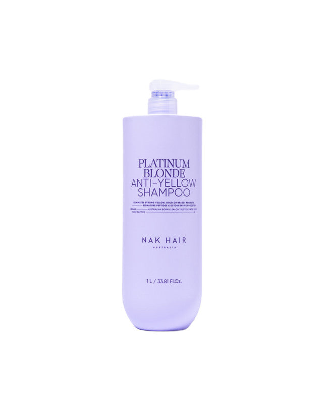 Nak Platinum Blonde Anti Yellow Shampoo 1L