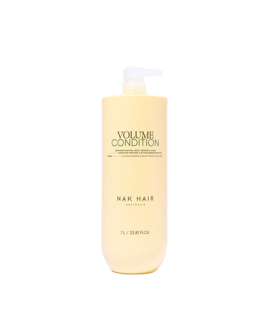 Volume condition bottle by Nak Hair on a white background