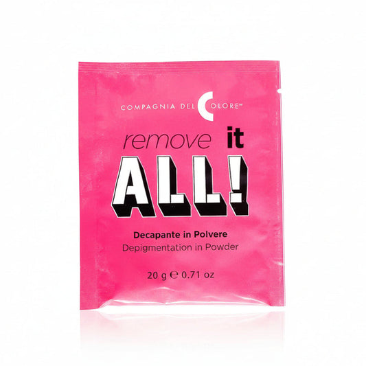 Pink packaging of 'Compagnia del Colore' remove it ALL!