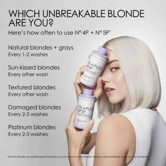 Olaplex No.4P Purple Shampoo + No.5P Purple Conditioner 250ml Duo Pack