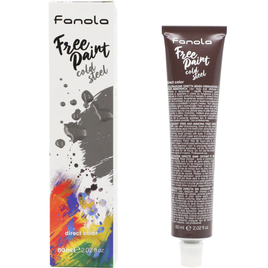 Fanola Free Paint Direct Colour 60mL- Cold Steel