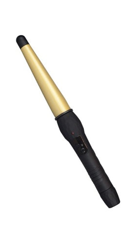 Silver Bullet Fastlane Large Ceramic Conical Curling Iron in Gold