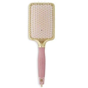 Olivia Garden Nano-Thermic Paddle- Pink & Gold Edition