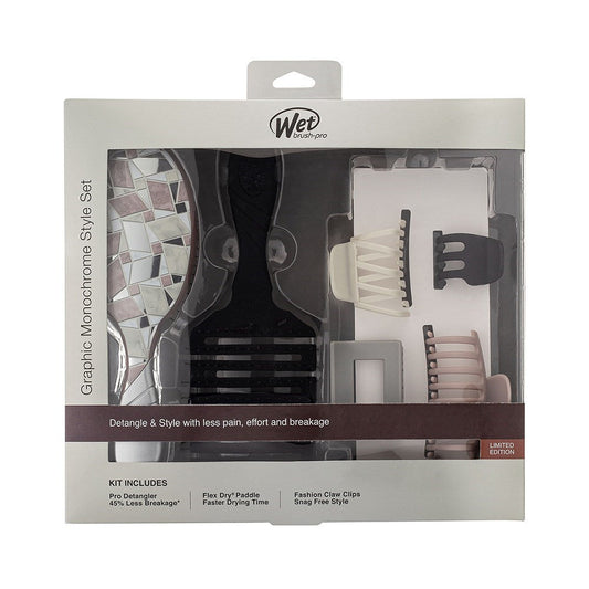 Wet Brush Graphic Monochrome Style Set
