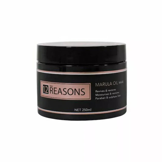 A jar of 12 Reasons Marula Oil Hair Mask, 250ml.