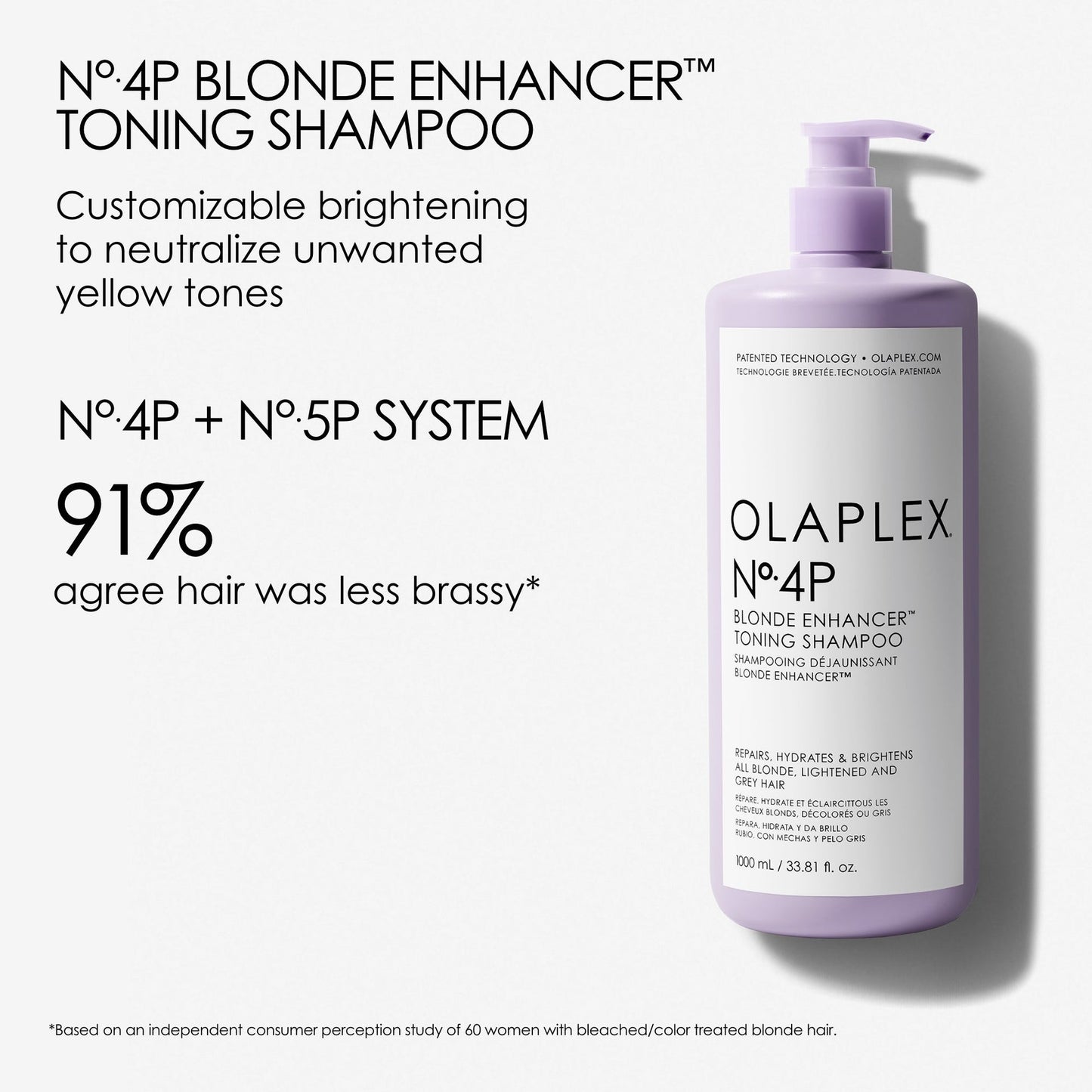 Olaplex No.4P Blonde Enhancer Toning Shampoo 1 Litre