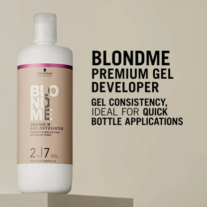 Schwarzkopf BLONDME Glow Toner Gel Developer 7 Vol (2%) 1 Litre