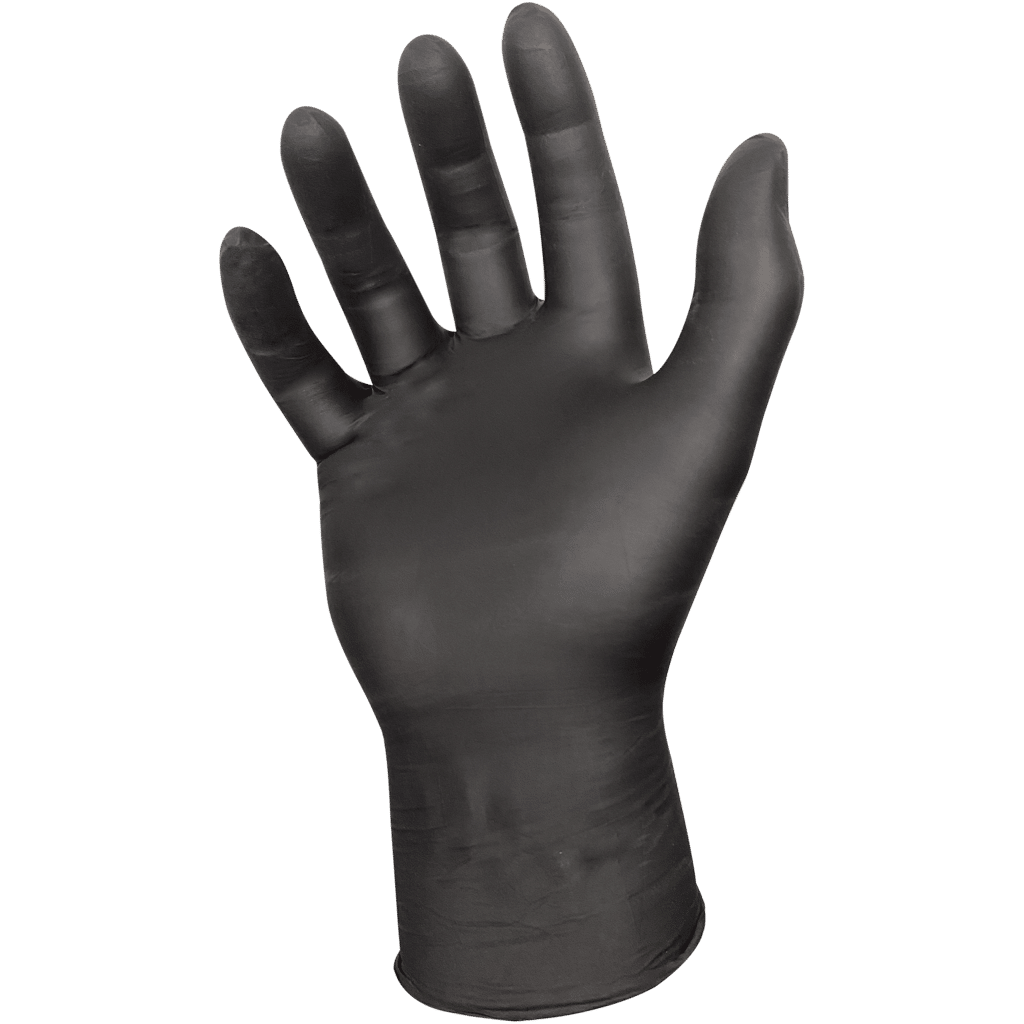 Black Air Nitrile Disposable Black Gloves 100 Pack - Medium