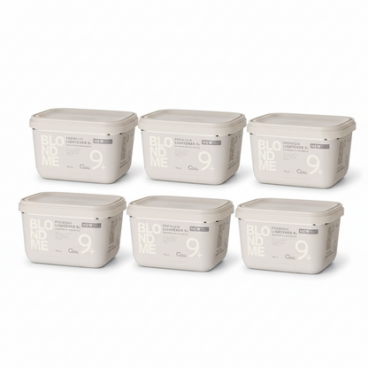 Schwarzkopf BLONDME Bond Enforcing Premium Lightener 9+ Bleach Bundle (6 x 450g Tubs)