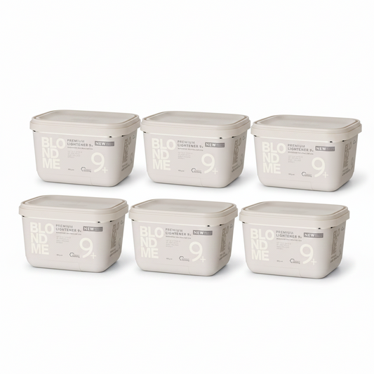 Schwarzkopf BLONDME Bond Enforcing Premium Lightener 9+ Bleach Bundle (6 x 450g Tubs)