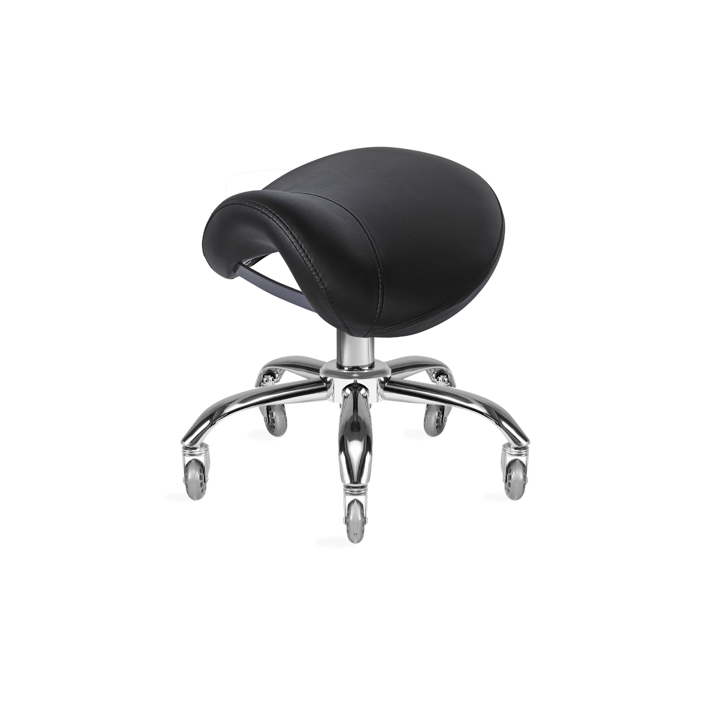 KSHE Salon Saddle Stool - Black