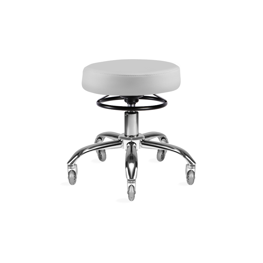 KSHE Salon Round Stool - White