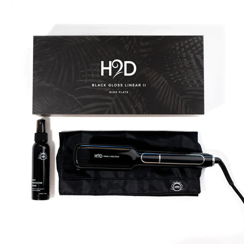 H2D Linear II Wide Plate Black Hairdressers Hardware