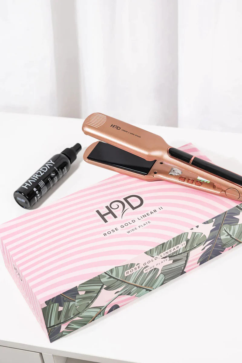 H2D Linear II Wide Plate Rose Gold Hairdressers Hardware