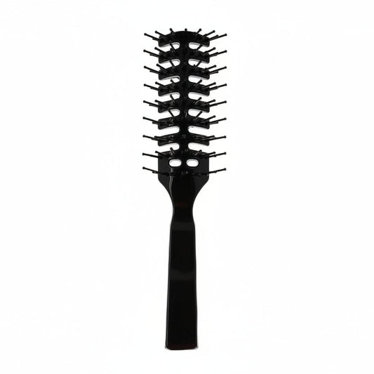 Black vent hairbrush with bristle design on a white background