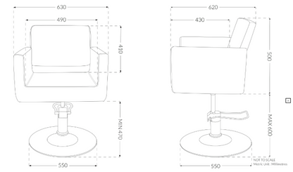 Joiken Charlie Styling Chair - Hydraulic