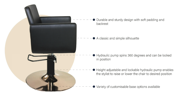 Joiken Charlie Styling Chair - Hydraulic