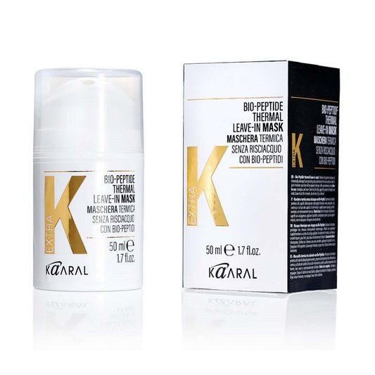 Kaaral Extra K Bio-Peptide Leave-In Mask with packaging on a white background