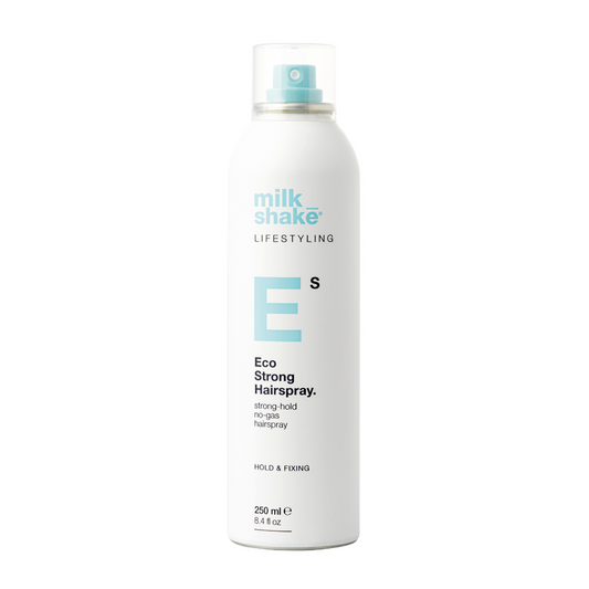 Milk Shake Eco Strong Hairspray bottle on a white background