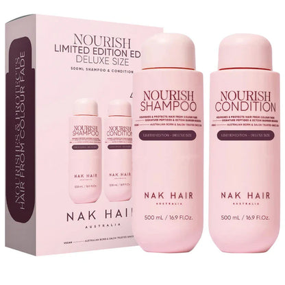 NAK Nourish Shampoo & Conditioner 500ml Limited Edition Duo Pack