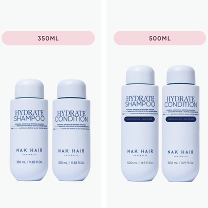 NAK Hydrate Shampoo & Conditioner 500ml Limited Edition Duo
