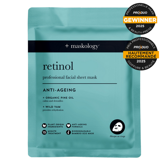 Maskology Retinol Professional Sheet Face Mask – Anti‑Ageing & Conditioning Treatment