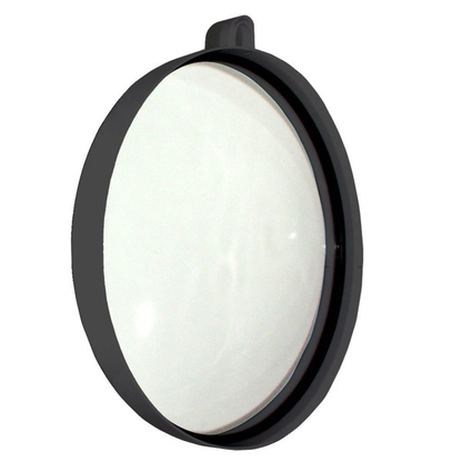 Black Round Mirror with Wall Bracket & Handle