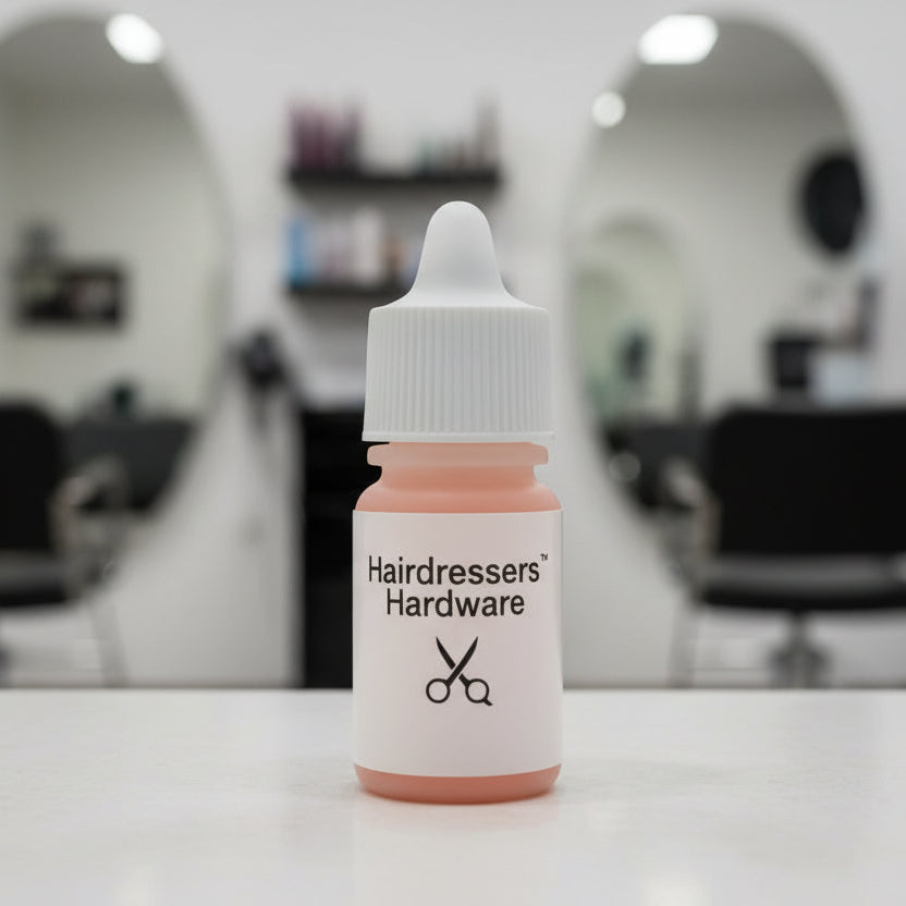 Three bottles of Hairdressers' Hardware product on a white background