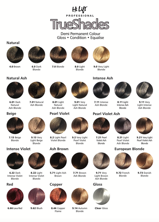Hi Lift True Shades Demi‑Permanent Colour 75ml