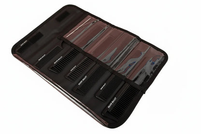 Silver Bullet Carbon Comb Set – 6 Piece with Pouch