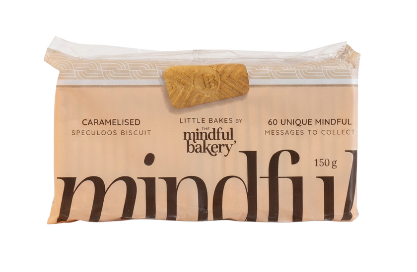 Mindful Bakes - Spiced Caramelised Salon biscuits wrapped in Mindful Messages