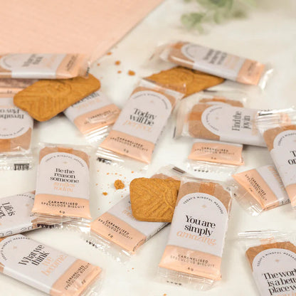 Mindful Bakes - Spiced Caramelised Salon biscuits wrapped in Mindful Messages