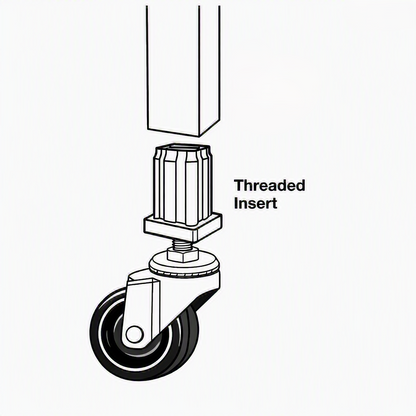 Wheel Retainers - Square Threaded Tube Inserts