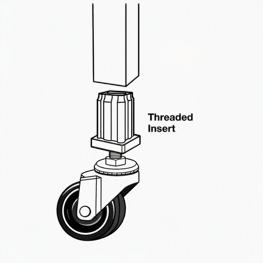 Wheel Retainers - Square Threaded Tube Inserts