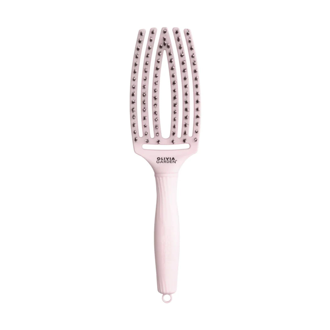 Olivia Garden Finger Brush Pink Medium NEW ARRIVAL