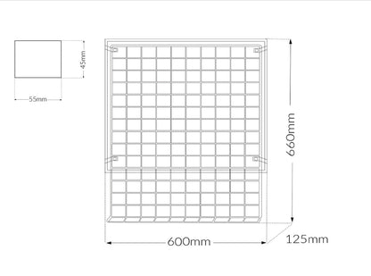 Black Basic Tint Rack - Holds 120 Colour Tubes