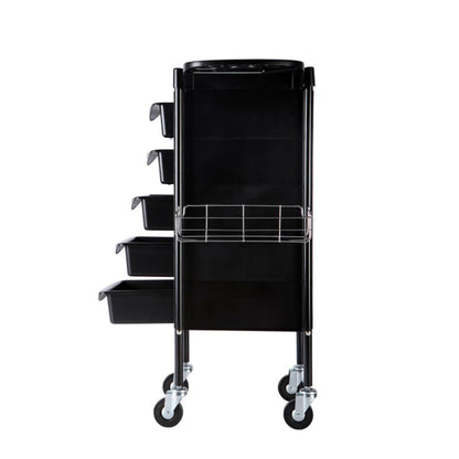 Carlos Hairdressers Salon Trolley - Black