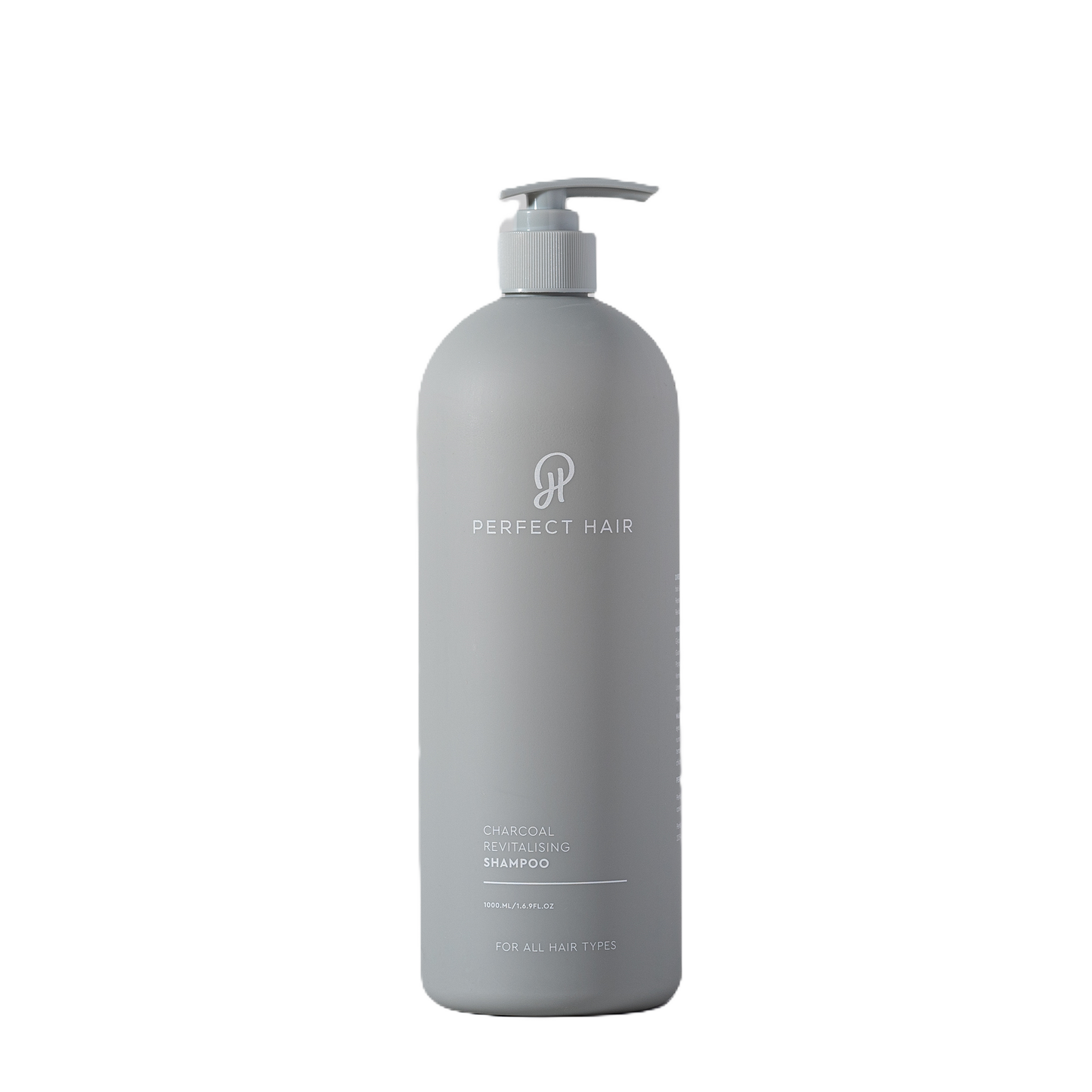 Pefect Hair Charcoal Shampoo 1 Litre bottle.  This  deep cleans but also relaxes and moisturizes the hair, leaving it softer, shinier, and more manageable.