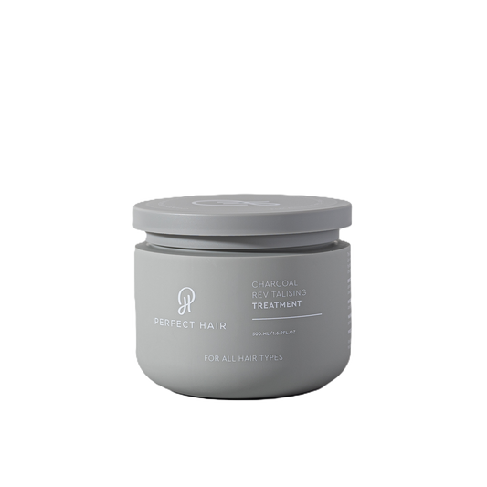 Perfect Hair Charcoal Treatment 500ml  This cream-based treatment is designed to absorb oil, clean, and repair all hair types.