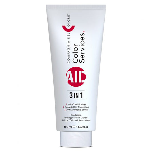 Tube of 'Color Services' hair care product on a white background