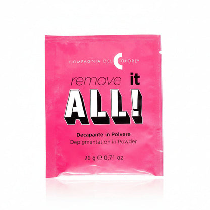Pink packaging of 'Compagnia del Colore' remove it ALL! 