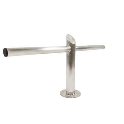 Salon Cross Footrest - Stainless Steel