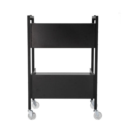 2 Tier Salon Trolley - Black
