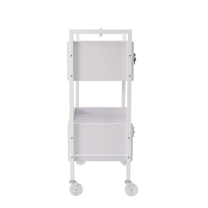 2 Tier Salon Trolley - White